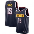 Nikola Jokic #15 Denver Nuggets Swingman Men's Jersey Statement Edition Navy Size XXL