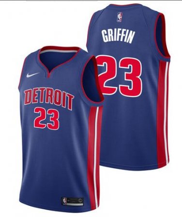 Blake Griffin #23 Detroit Pistons Swingman Men's Jersey Blue Icon Edition Size XL