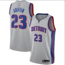 Blake Griffin #23 Detroit Pistons Swingman Men's Jersey Silver Icon Edition Size L