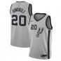 Manu Ginobili #20 San Antonio Spurs Swingman Men's Jersey Statement Edition Gray Size M