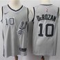 DeMar DeRozan #10 San Antonio Spurs Swingman Men's Jersey Statement Edition Gray Size XXL