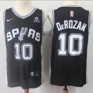 DeMar DeRozan #10 San Antonio Spurs Swingman Men's Jersey Statement Edition Black Size S