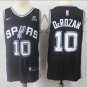 DeMar DeRozan #10 San Antonio Spurs Swingman Men's Jersey Statement Edition Black Size S