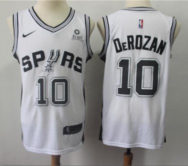 DeMar DeRozan #10 San Antonio Spurs Swingman Men's Jersey Statement Edition White Size S