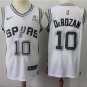 DeMar DeRozan #10 San Antonio Spurs Swingman Men's Jersey Statement Edition White Size S