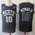 Neymar Santos #10 Paris Saint-Germain Men's Home Jersey Black Size XXL