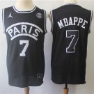 Kylian Mbappe #7 Paris Saint-Germain Men's Home Jersey Black Size XL