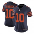 Mitchell Trubisky #10 Chicago Bears Throwback Limited Player Jersey Women's Navy Size L