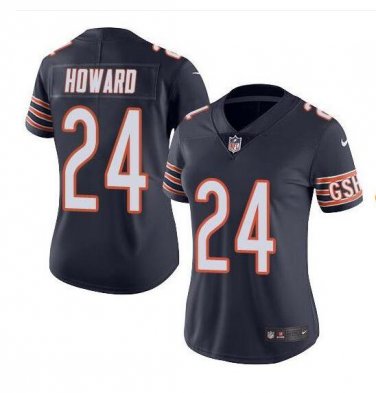 Jordan Howard #24 Chicago Bears Limited Player Jersey Women's Navy Size S