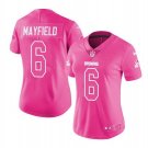 Baker Mayfield #6 Cleveland Browns Limited Player Jersey Women's Pink Size XL