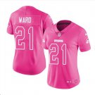 Denzel Ward #21 Cleveland Browns Limited Player Jersey Women's Pink Size L
