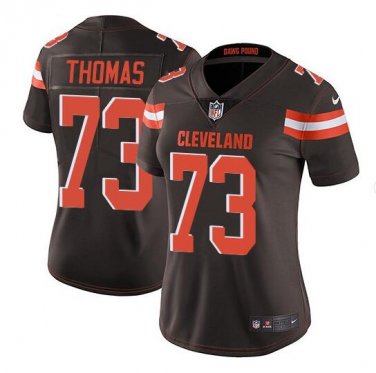Joe Thomas #73 Cleveland Browns Limited Player Jersey Women's Brown Size M