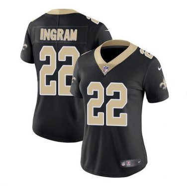 Mark Ingram #22 New Orleans Saints Limited Player Jersey Women's Black Size XXL