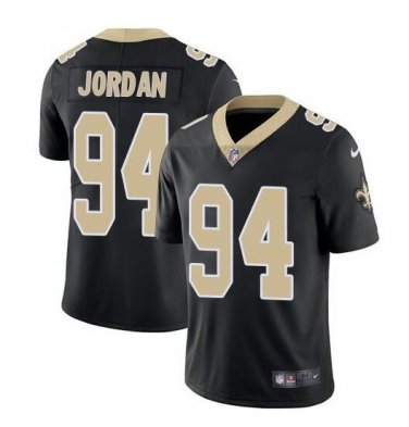 Cameron Jordan #94 New Orleans Saints Color Rush Limited Player Jersey Men's Black Size S