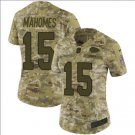 Patrick Mahomes #15 Kansas City Chiefs Salute to Service Limited Player Jersey Women's Camo Size XXL