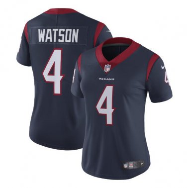 Deshaun Watson #4 Houston Texans Limited Player Jersey Women's Navy Size M