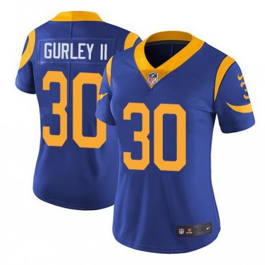 Todd Gurley II #30 Los Angeles Rams Limited Player Jersey Women's Royal Size M