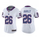 Saquon Barkley #26 New York Giants Limited Player Jersey Women's White navy Size XL
