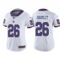 Saquon Barkley #26 New York Giants Limited Player Jersey Women's White navy Size XL