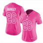 Saquon Barkley #26 New York Giants Limited Player Jersey Women's Pink Size S