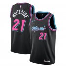 Hassan Whiteside #21 Miami Heat 2018/19 Swingman Men's Jersey City Edition Black Size S