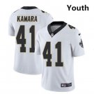 Alvin Kamara #41 New Orleans Saints Limited Player Jersey Youth White Size XL