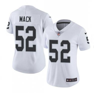 Khalil Mack #52 Oakland Raiders Limited Player Jersey Women's White Size XXL