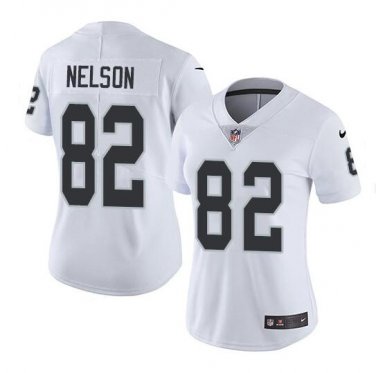 Jordy Nelson #82 Oakland Raiders Limited Player Jersey Women's White Size M