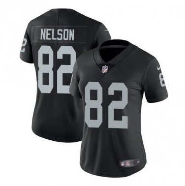 Jordy Nelson #82 Oakland Raiders Limited Player Jersey Women's Black Size S