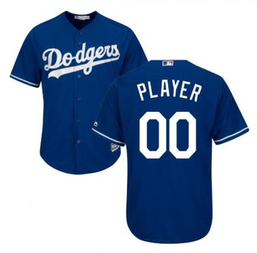 Custom Los Angeles Dodgers Cool Base Player Men's Jersey Royal Size M L XL XXL XXXL