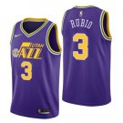 Ricky Rubio #3 Utah Jazz Swingman Player Men's Jersey Purple Size M