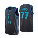 Luka Doncic #77 Dallas Mavericks 2018/19 Swingman Men's Jersey City Edition Anthracite Size L