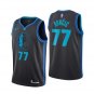 Luka Doncic #77 Dallas Mavericks 2018/19 Swingman Men's Jersey City Edition Anthracite Size XL