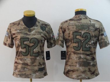 Khalil Mack #52 Chicago Bears Salute to Service Limited Player Jersey Youth Camo Size XL