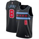 Zach LaVine #8 Chicago Bulls 2018/19 Swingman Jersey City Edition Black Size L