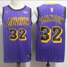 Magic Johnson #32 Los Angeles Lakers 2018/19 Swingman Men's Jersey City Edition Purple Size XXL