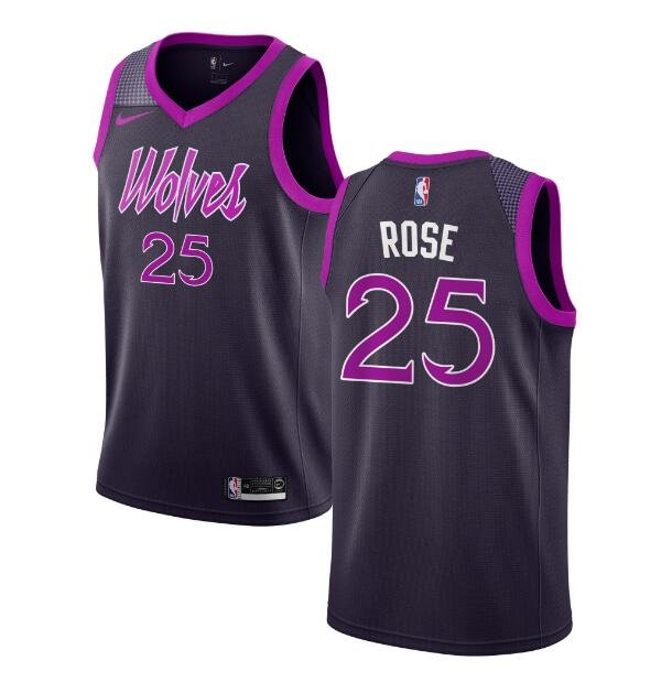 white and purple timberwolves jersey