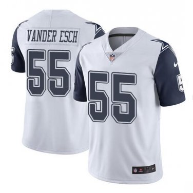 Leighton Vander Esch #55 Dallas Cowboys Color Rush Limited Player Jersey Men's White Size M