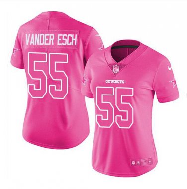 Leighton Vander Esch #55 Dallas Cowboys Limited Player Jersey Women's Pink Size XXL