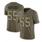 Leighton Vander Esch #55 Dallas Cowboys Salute to Service Limited Player Jersey Men's Olive Size XXL