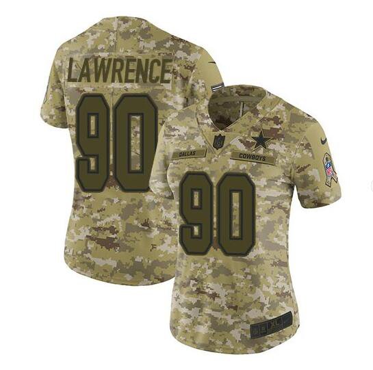 DeMarcus Lawrence #90 Dallas Cowboys Salute to Service Limited Player ...
