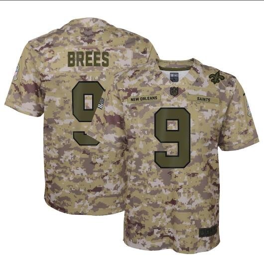 Drew Brees #9 New Orleans Saints Salute to Service Limited Player ...