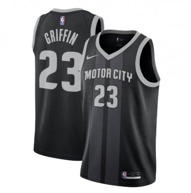 Blake Griffin #23 Detroit Pistons 2018/19 Swingman Jersey City Edition Black Size XXL