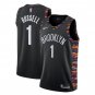 D'Angelo Russell #1 Brooklyn Nets 2018/19 Swingman Jersey City Edition Black Size S