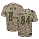 Antonio Brown #84 Pittsburgh Steelers Salute to Service Limited Player Jersey Youth Camo Size XL