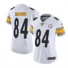 Antonio Brown #84 Pittsburgh Steelers Limited Player Jersey Women's White Size L