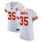 Christian Okoye #35 Kansas City Chiefs Limited Player Jersey Men's White Size XXL