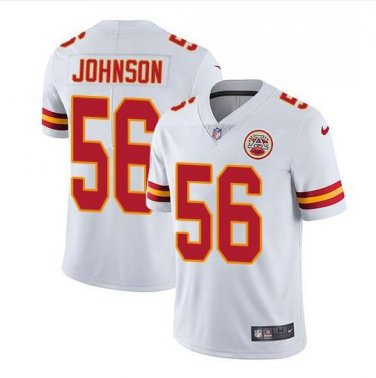 Derrick Johnson #56 Kansas City Chiefs Limited Player Jersey Men's White Size XXXL
