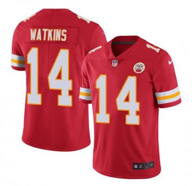 Sammy Watkins #14 Kansas City Chiefs Limited Player Jersey Men's Red Size XXXL