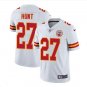 Kareem Hunt #27 Kansas City Chiefs Limited Player Jersey Men's White Size XXL